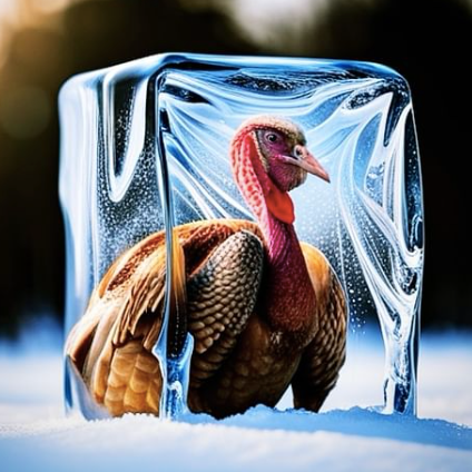 Turkey on Ice made by AI